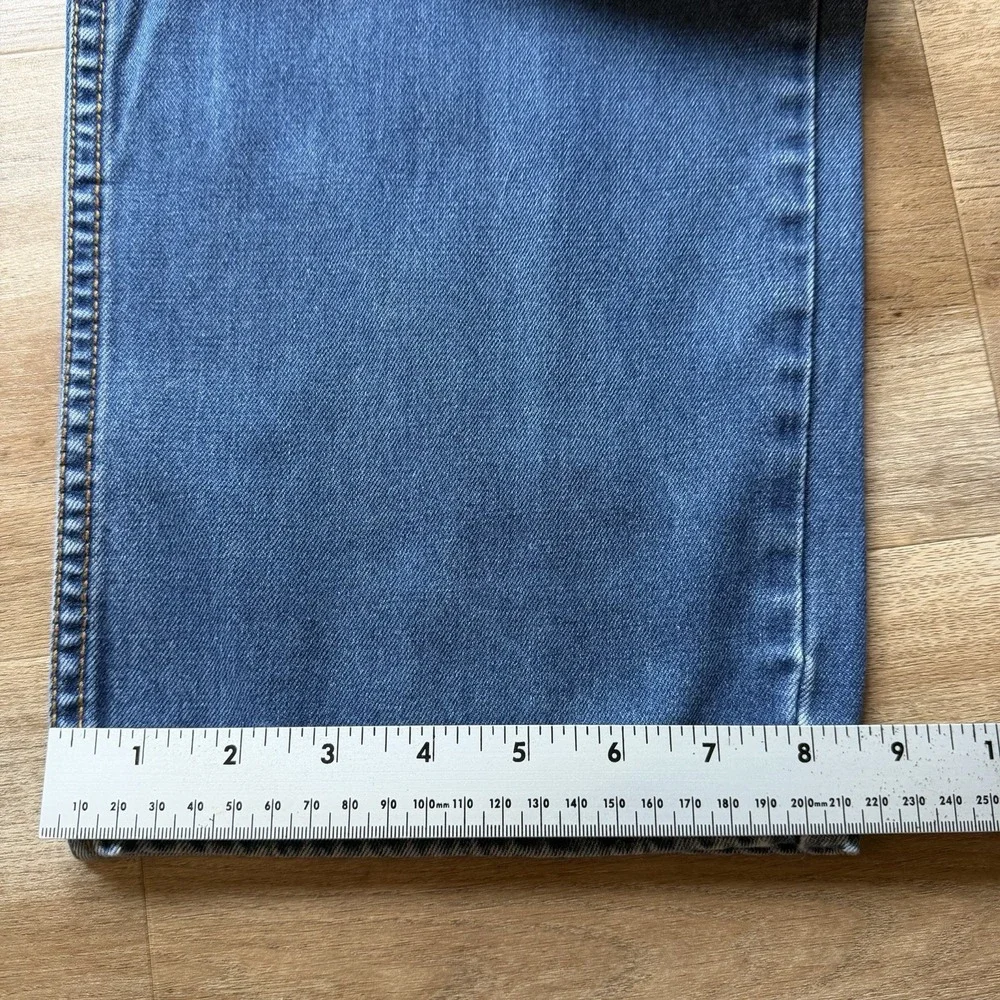Levis 514 Jeans Men 36x34 Blue Straight Leg Medium Wash Faded Denim Casual‎ Y2K